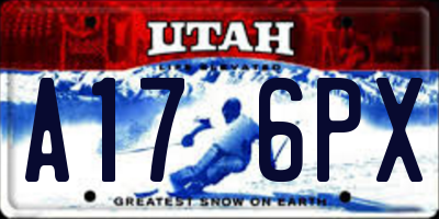 UT license plate A176PX