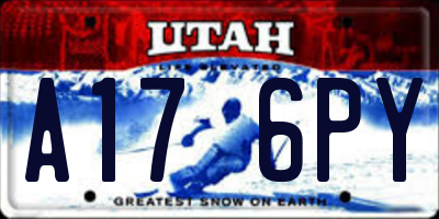 UT license plate A176PY