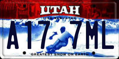 UT license plate A177ML