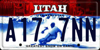 UT license plate A177NN