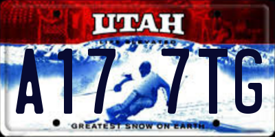 UT license plate A177TG