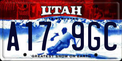 UT license plate A179GC