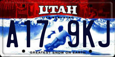 UT license plate A179KJ