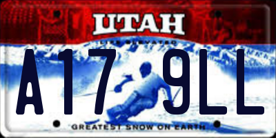 UT license plate A179LL