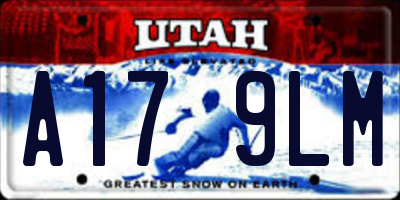 UT license plate A179LM