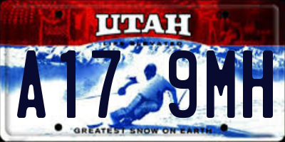 UT license plate A179MH
