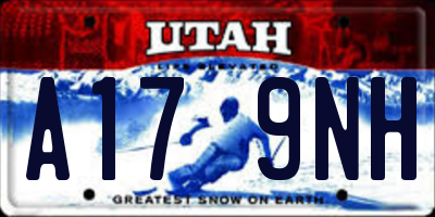 UT license plate A179NH