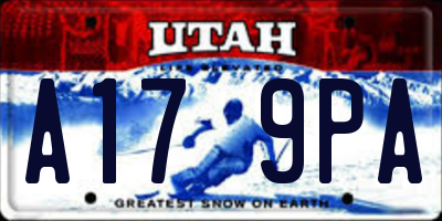 UT license plate A179PA