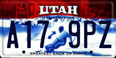 UT license plate A179PZ