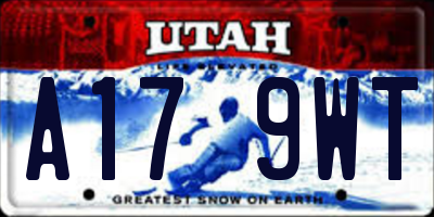 UT license plate A179WT