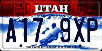 UT license plate A179XP