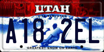 UT license plate A182EL