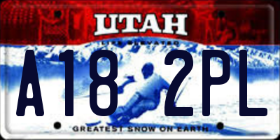 UT license plate A182PL