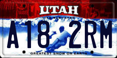 UT license plate A182RM