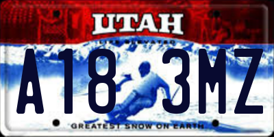 UT license plate A183MZ