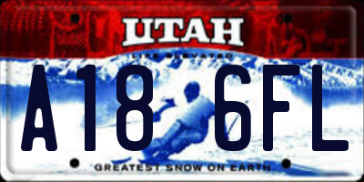 UT license plate A186FL