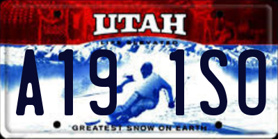 UT license plate A191SO