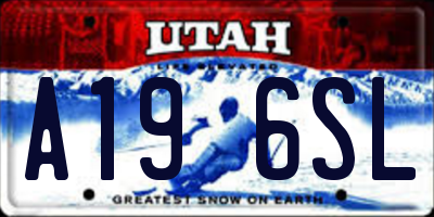 UT license plate A196SL