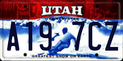 UT license plate A197CZ