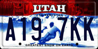 UT license plate A197KK