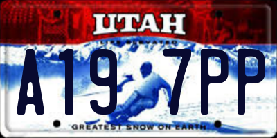 UT license plate A197PP