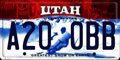 UT license plate A200BB