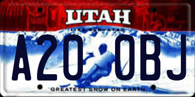 UT license plate A200BJ