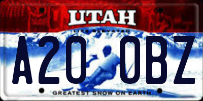 UT license plate A200BZ