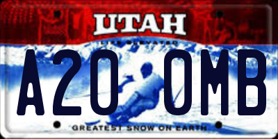 UT license plate A200MB