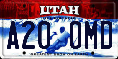 UT license plate A200MD