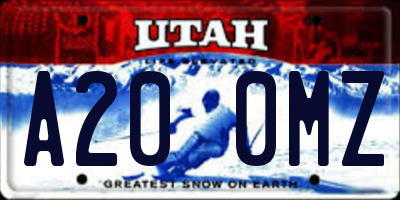 UT license plate A200MZ