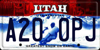 UT license plate A200PJ