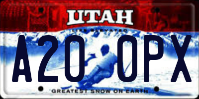 UT license plate A200PX