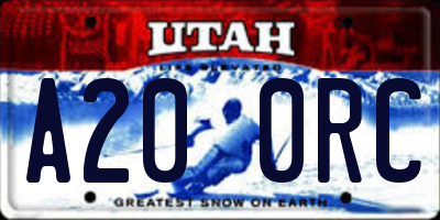 UT license plate A200RC