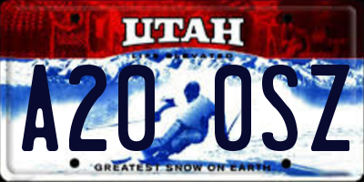 UT license plate A200SZ