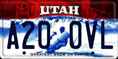 UT license plate A200VL