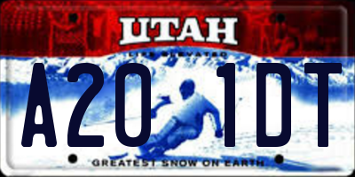 UT license plate A201DT