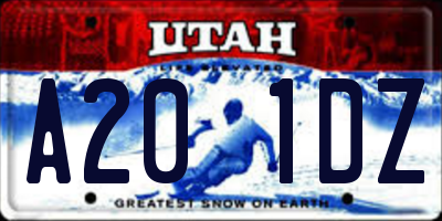 UT license plate A201DZ