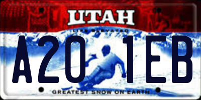 UT license plate A201EB