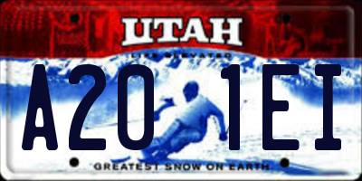 UT license plate A201EI