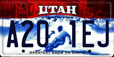 UT license plate A201EJ