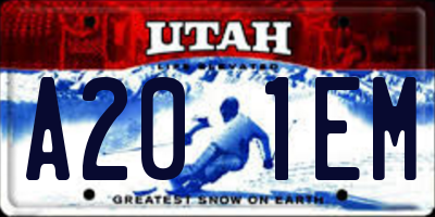 UT license plate A201EM