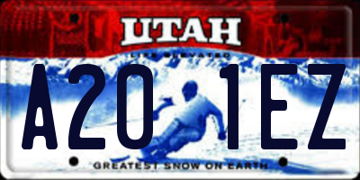 UT license plate A201EZ