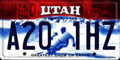 UT license plate A201HZ