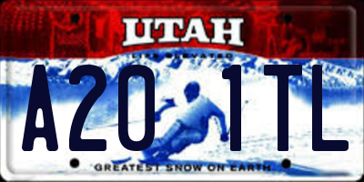 UT license plate A201TL