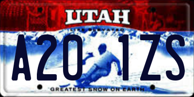 UT license plate A201ZS