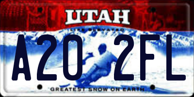 UT license plate A202FL