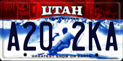UT license plate A202KA