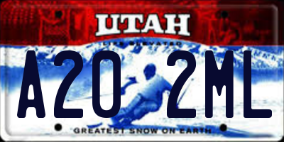 UT license plate A202ML