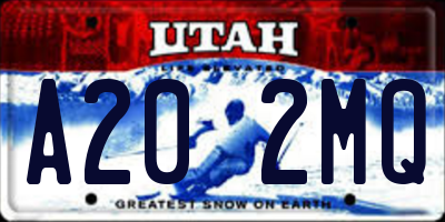 UT license plate A202MQ